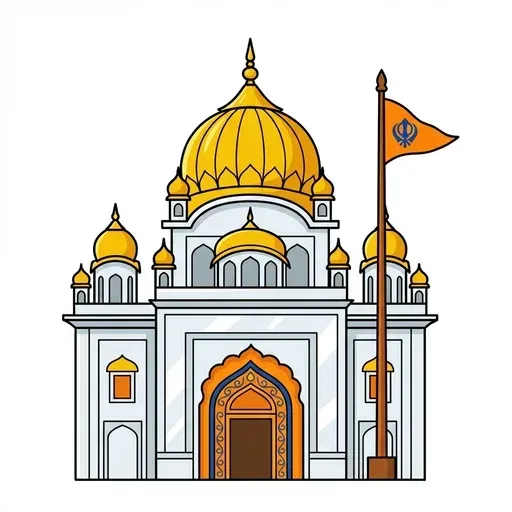 Gurdwara in Punjabi — ਗੁਰਦੁਆਰਾ (gurduārā)