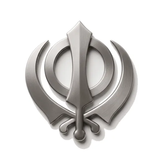 Khanda in Punjabi — ਖੰਡਾ (khanḍā)