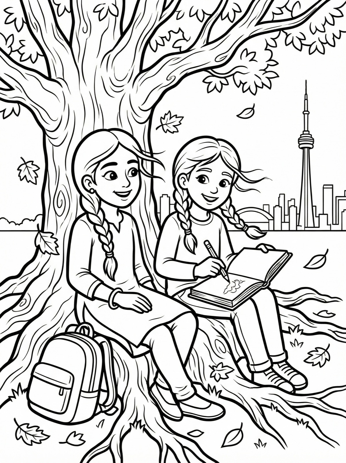 Simran at the Oak Tree