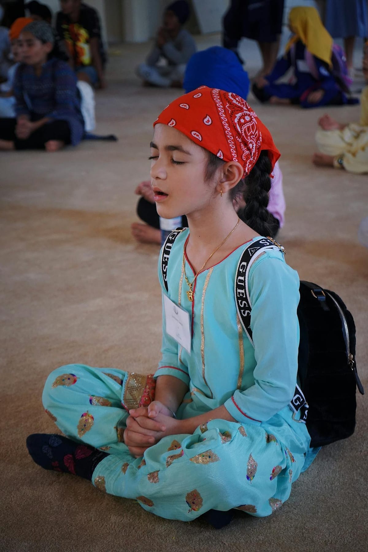 Listening attentively