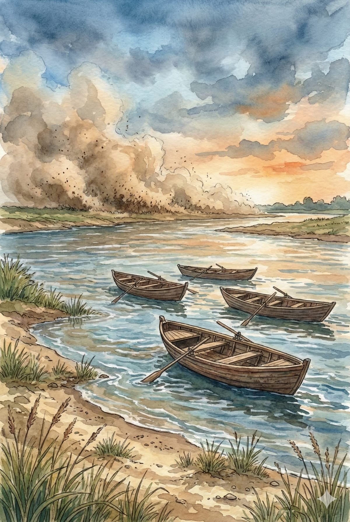 Guru Ji's soldiers at the River Beas