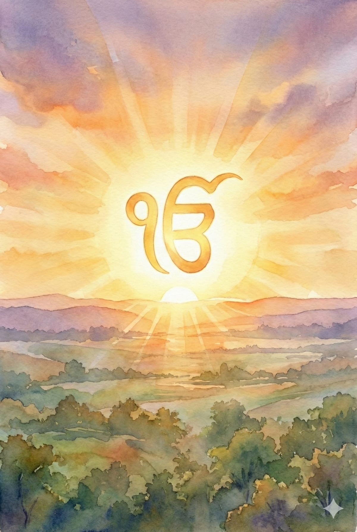 Abstract illustration of peace and the beginning of an eternal legacy