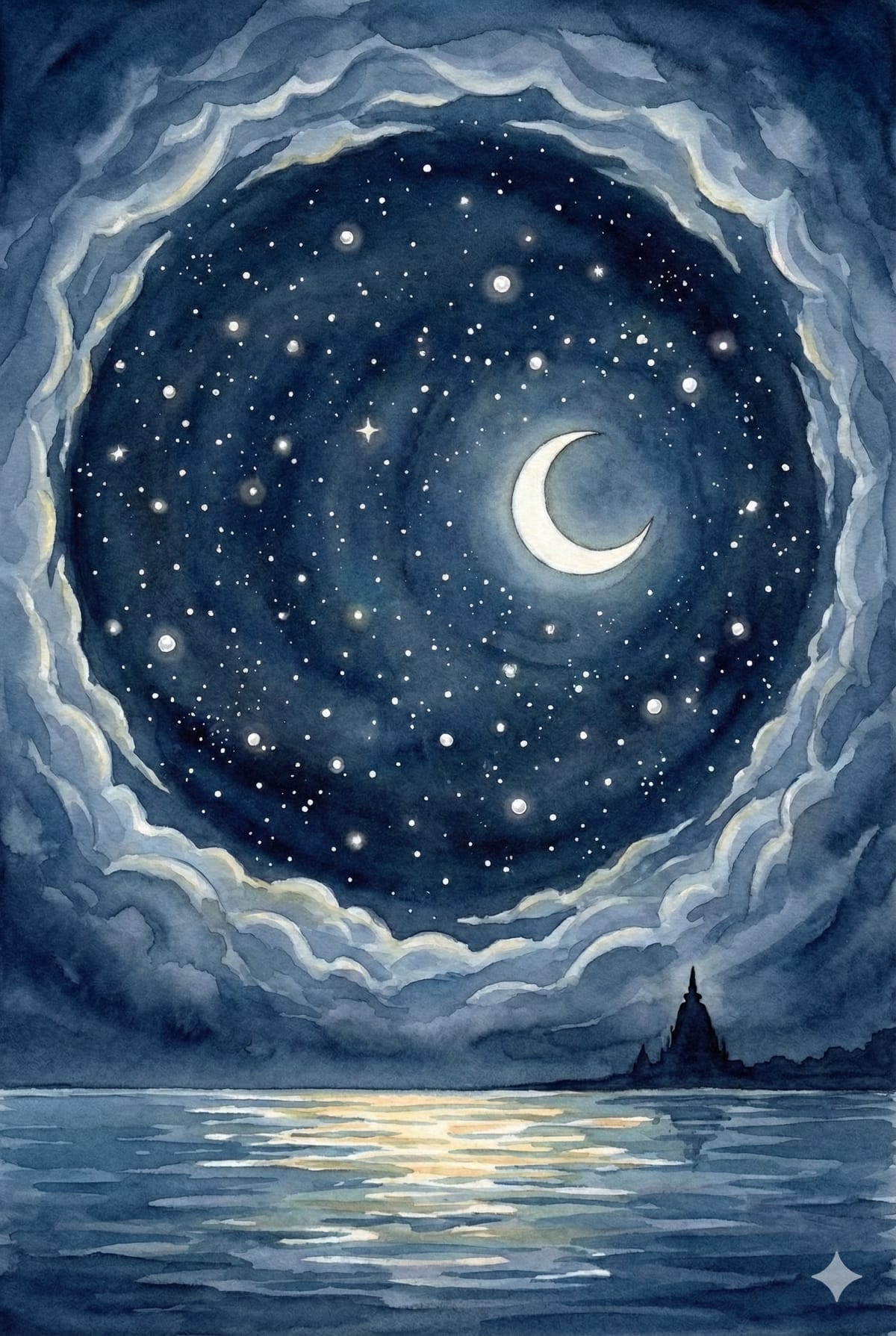 Abstract representation of the universe and cosmic worship