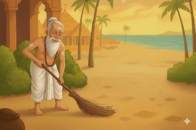 Kaljug Pandit in peace and happy