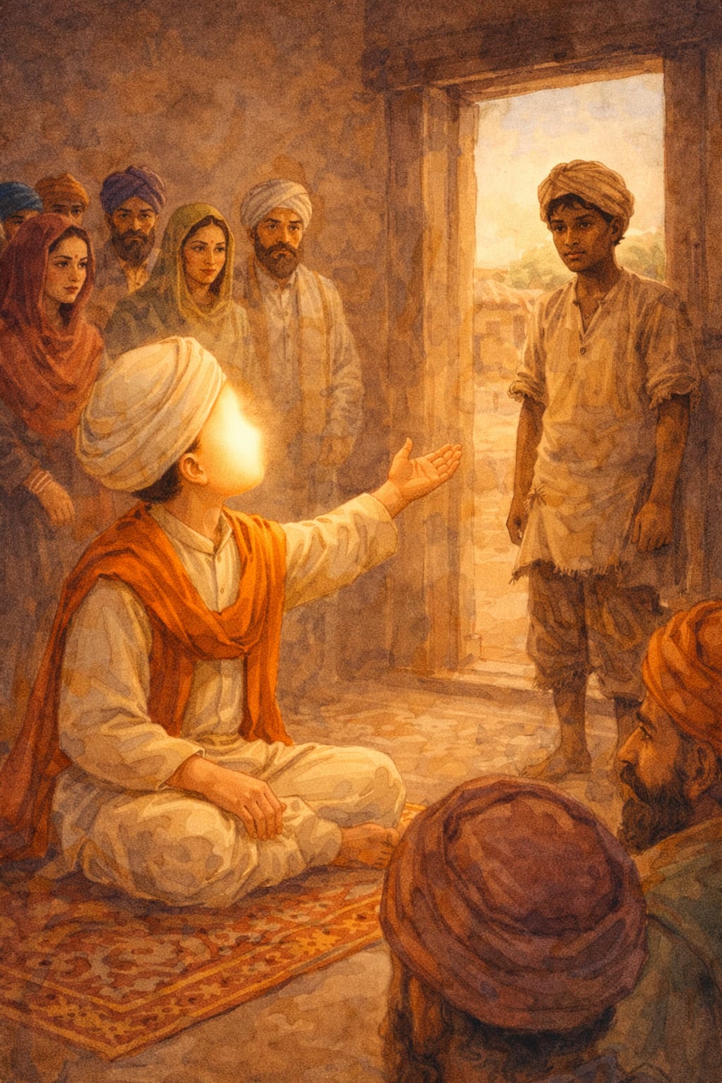 Nanak asking about his sister Bebe Nanaki