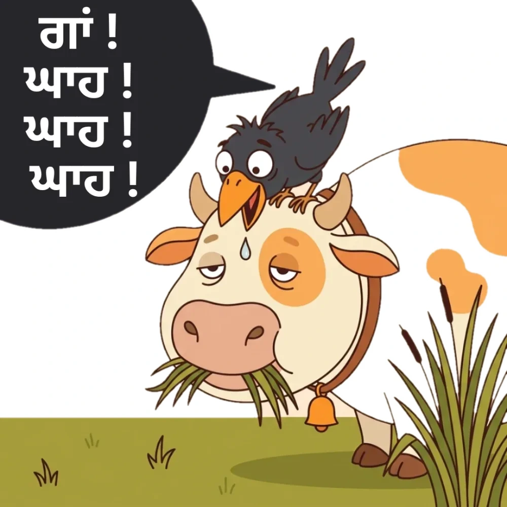 ਗਾਂ! ਘਾਹ! ਘਾਹ! ਘਾਹ!