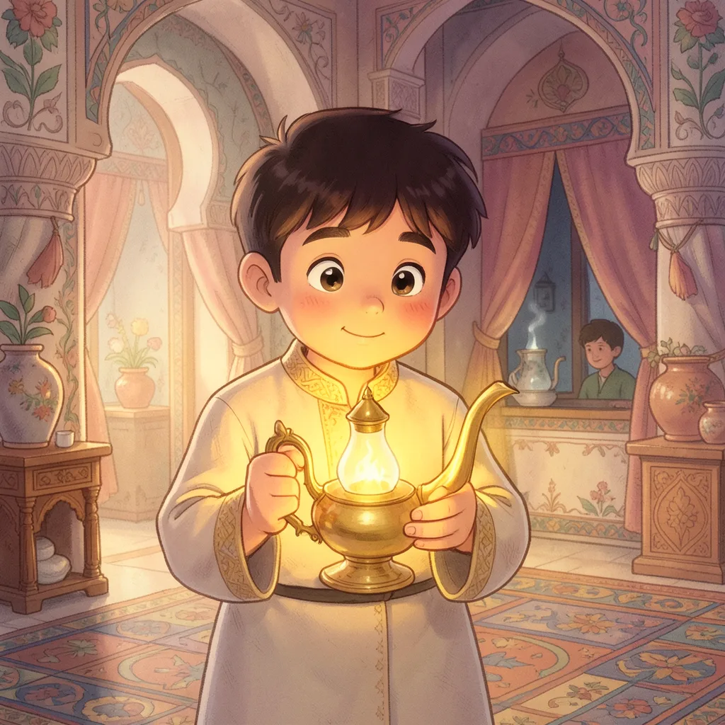 Aladdin and the Wonderful Lamp — bilingual Punjabi and English story