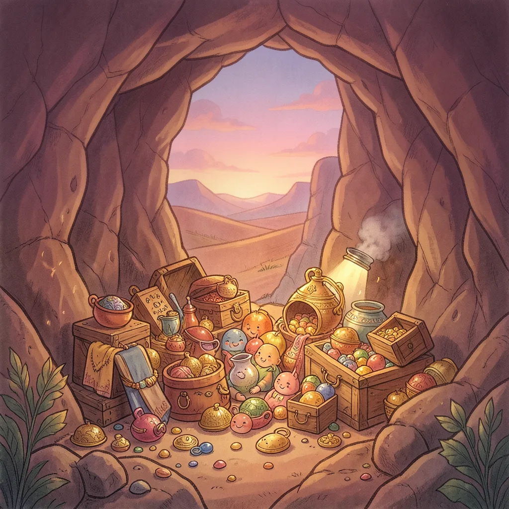 Ali Baba and the Forty Thieves — bilingual Punjabi and English story