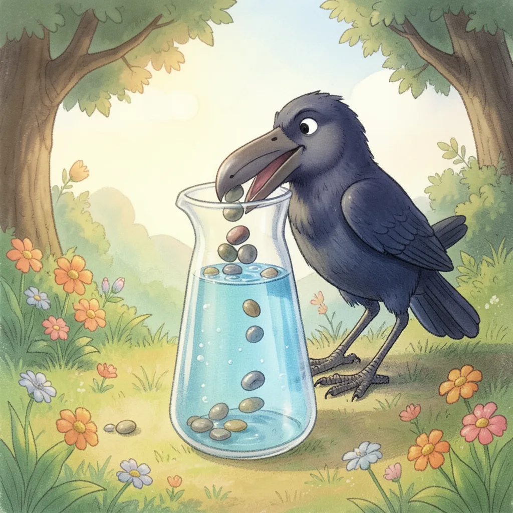 The Crow and the Pitcher — bilingual Punjabi and English story