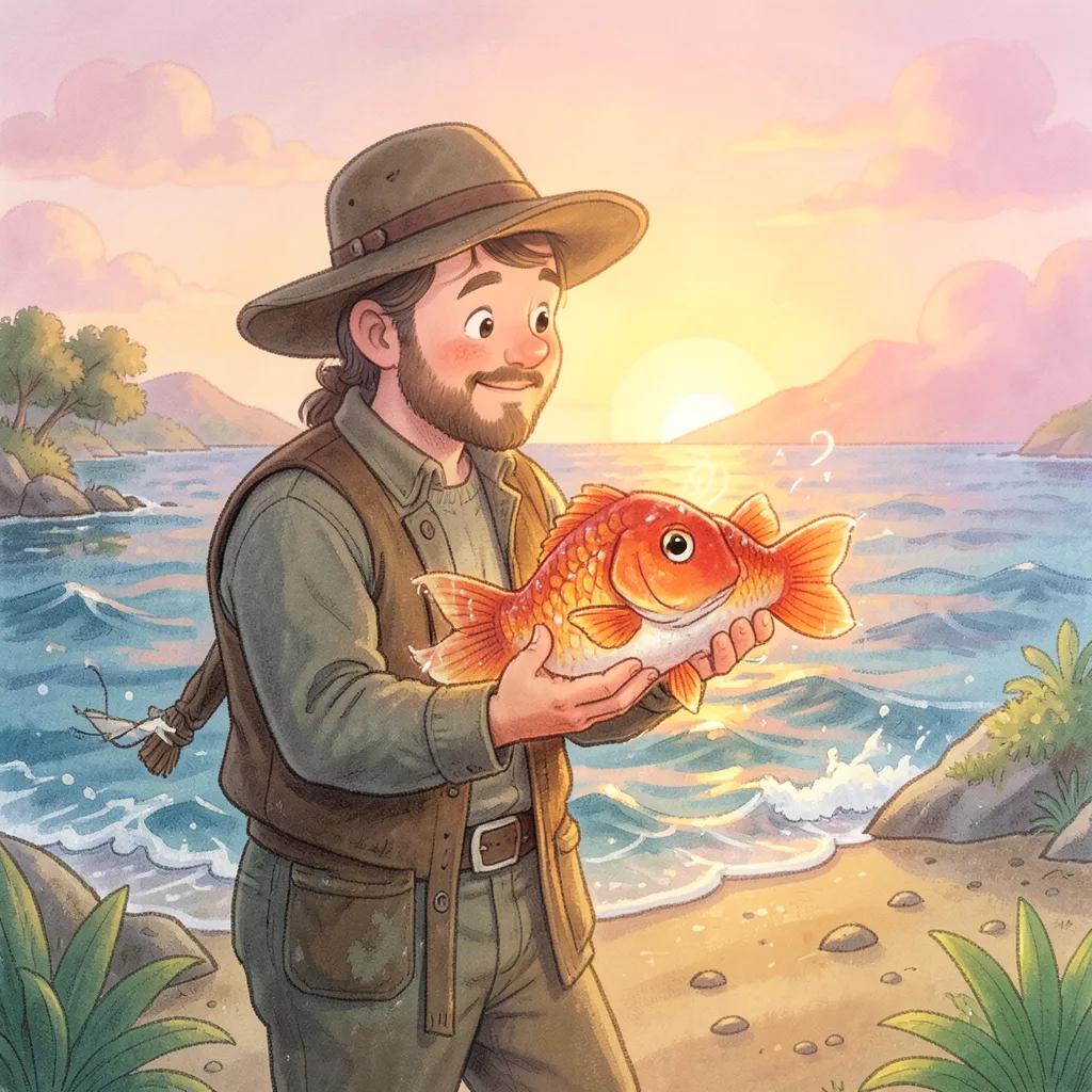 The Fisherman and His Wife — bilingual Punjabi and English story