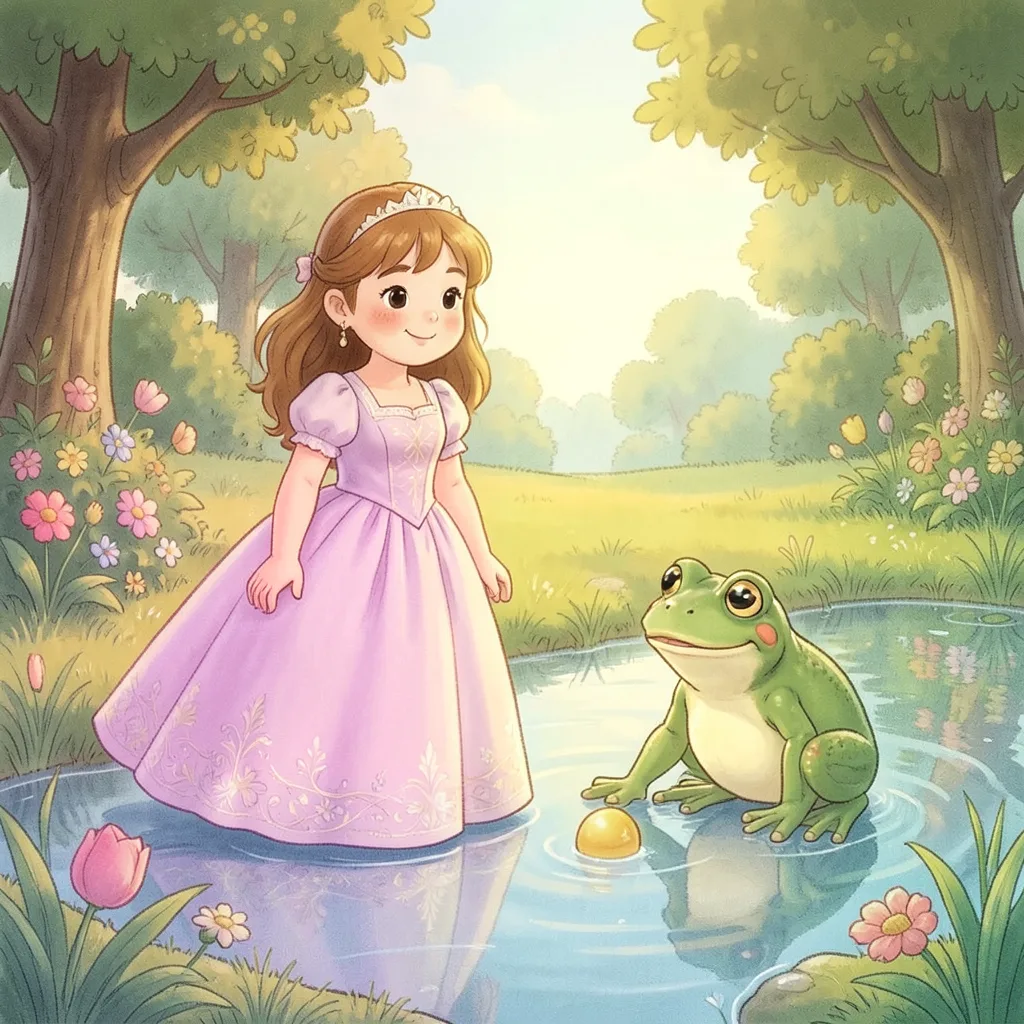 The Frog Prince — bilingual Punjabi and English story