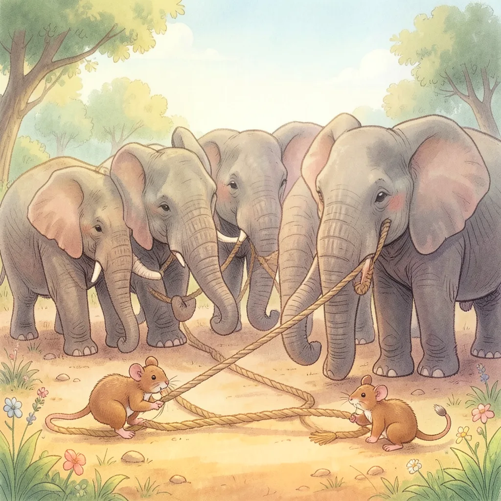 The Mice That Freed the Elephants — bilingual Punjabi and English story