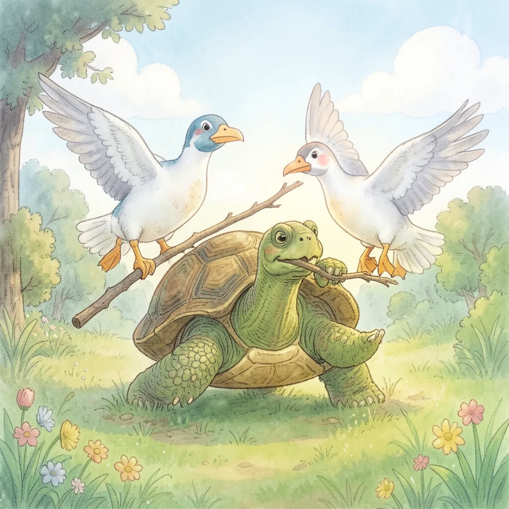 The Talkative Tortoise — bilingual Punjabi and English story