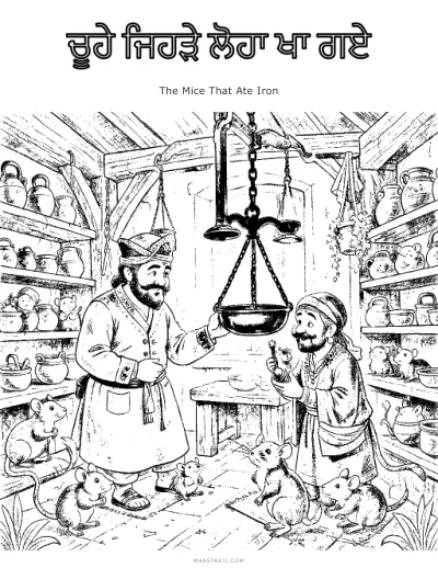 The Mice That Ate Iron coloring sheet preview