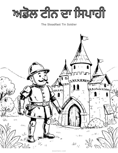 The Steadfast Tin Soldier coloring sheet preview