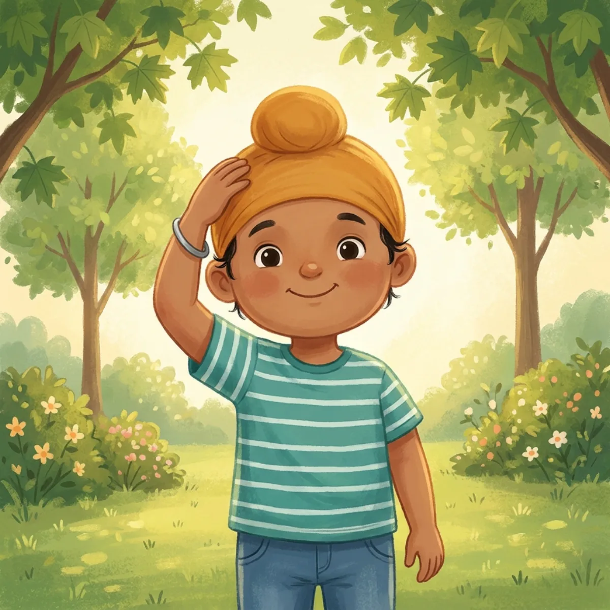 Tegh and the Gift — a bilingual Punjabi picture book for kids
